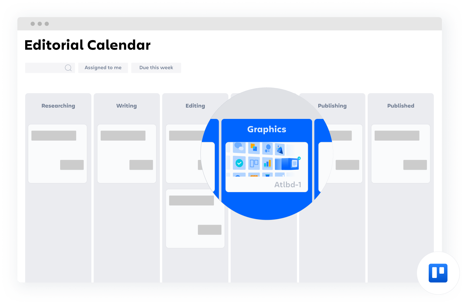 Confluence-Vorlage: Redaktioneller Kalender